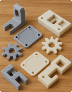 3d printing plastic parts and CNC machining plastic parts